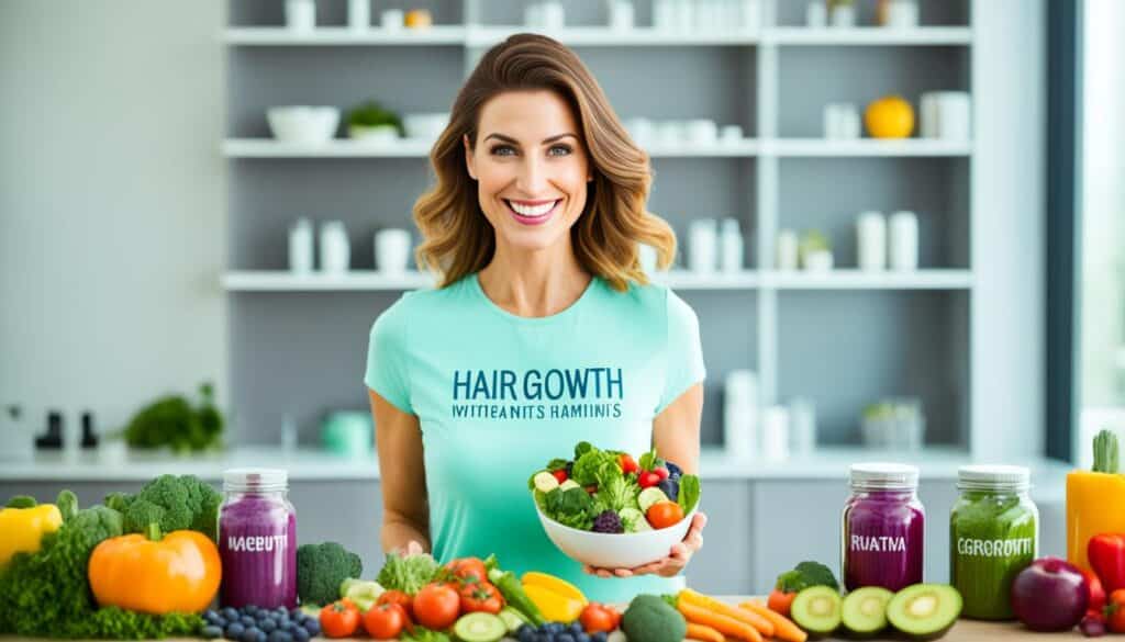 Incorporating hair growth vitamins