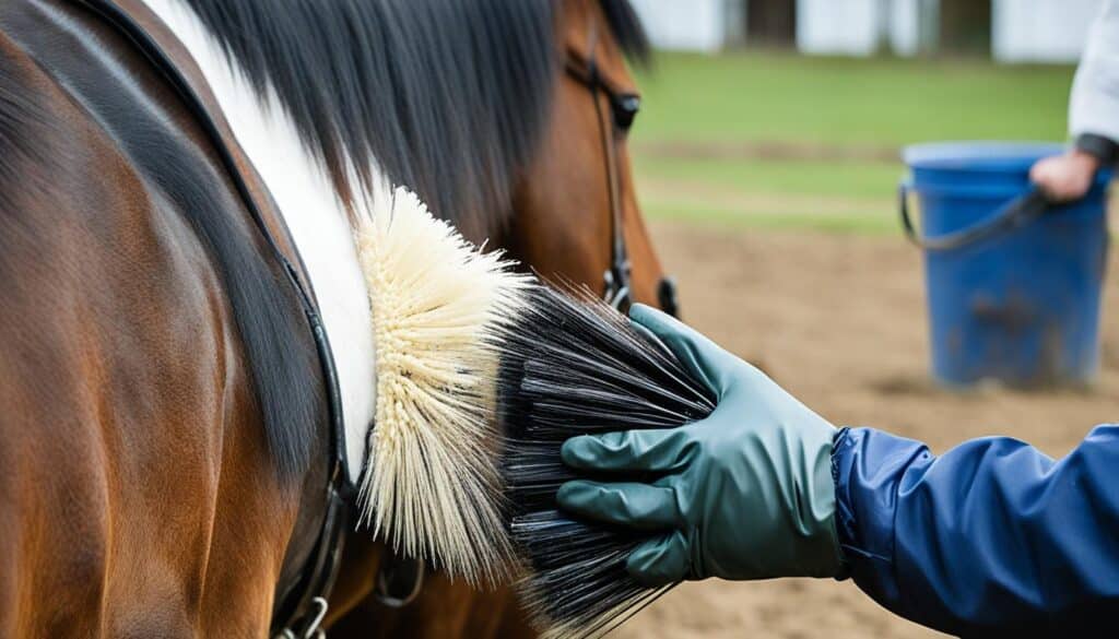 horse grooming